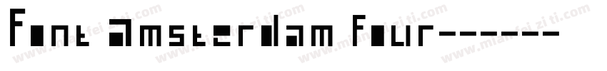 Font Amsterdam four字体转换